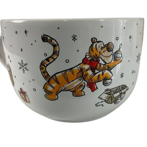 Disney Winnie the Pooh Christmas Coffee Mug Zrike Oversized Holiday Soup Mug - Picture 5 of 11